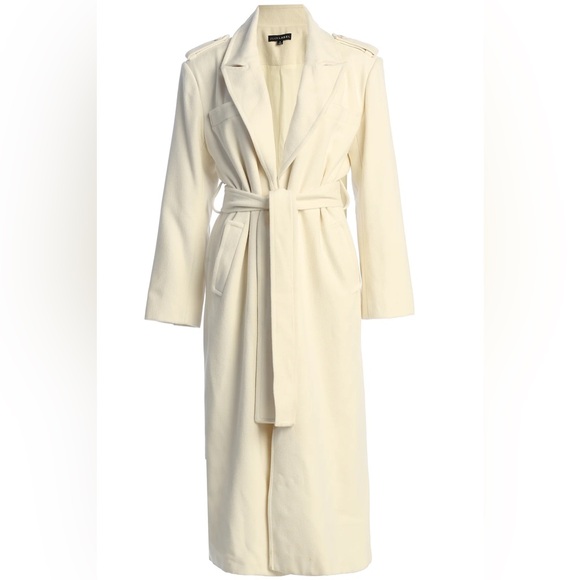 JLUXLABEL
Ivory SAVANNAH BELTED COAT - Picture 9 of 13